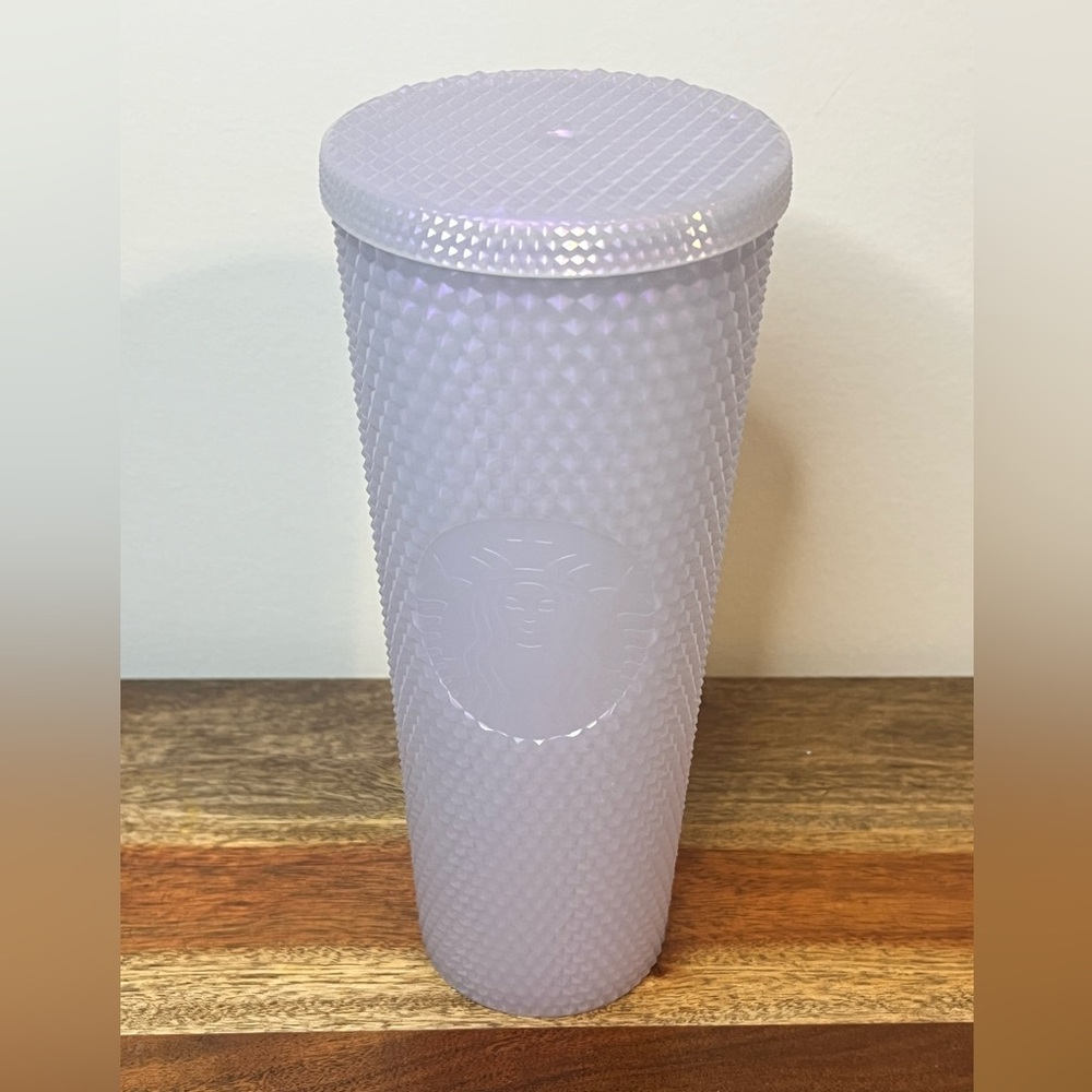 Starbucks 2021 Holiday Iridescent Icy Lilac Studded Cold Water Tumbler 24oz